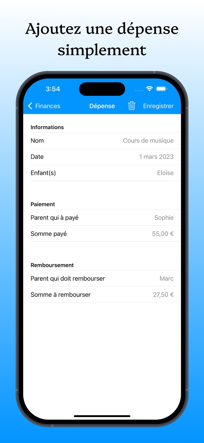 KidCal: Calendrier des parents - capture iPhone 4