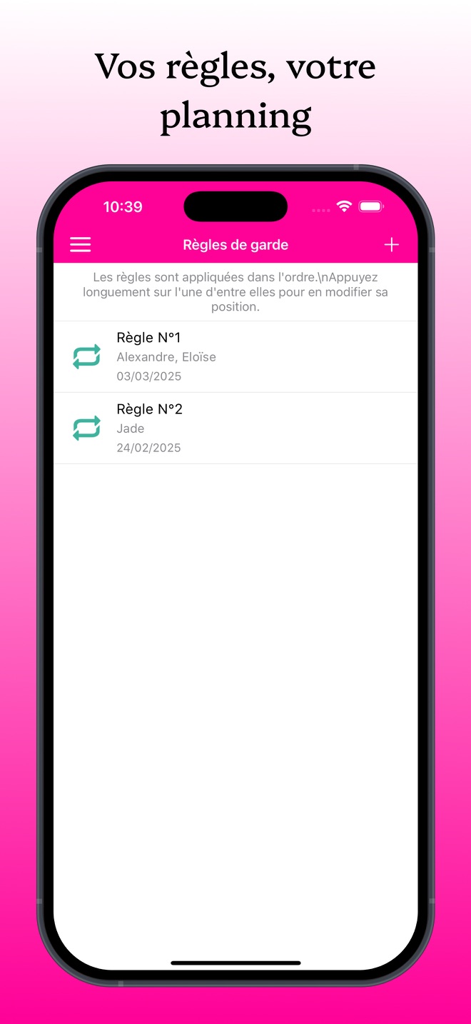 KidCal: Calendrier des parents - capture iPhone 9